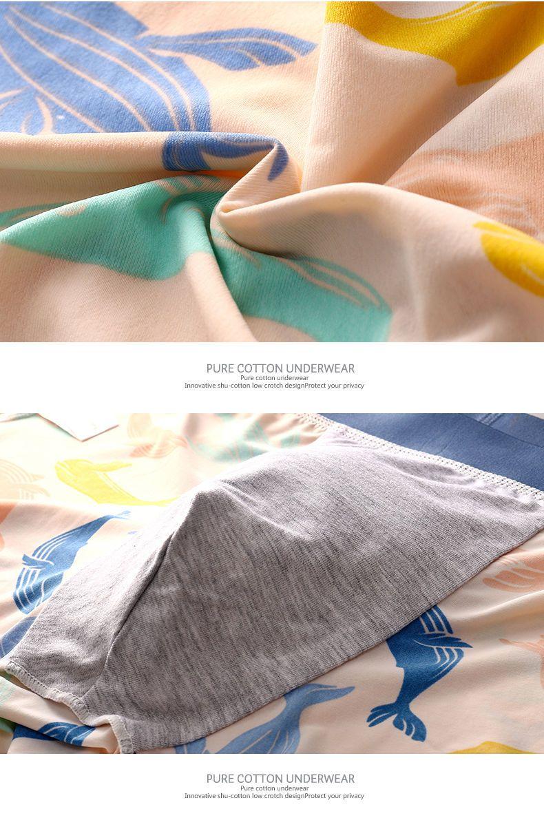 Product Introduction of 2-Pack Couple's Underwear Ice Silk One Male One Women's Briefs Couple's Shorts Large Size Cute Underwear Set Menswear Human Innerwear 6