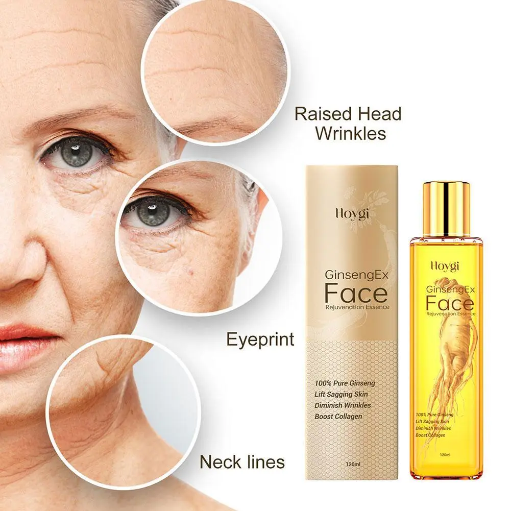Air Esensi Ginseng Anti Penuaan Anti Kerutan Air Esensi Kulit Alami Pengencang Wajah 120ml