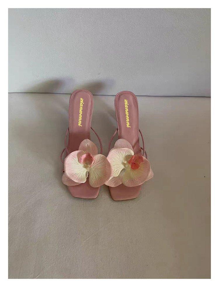 Product Introduction of Women's heels stiletto Flower slip-on 22