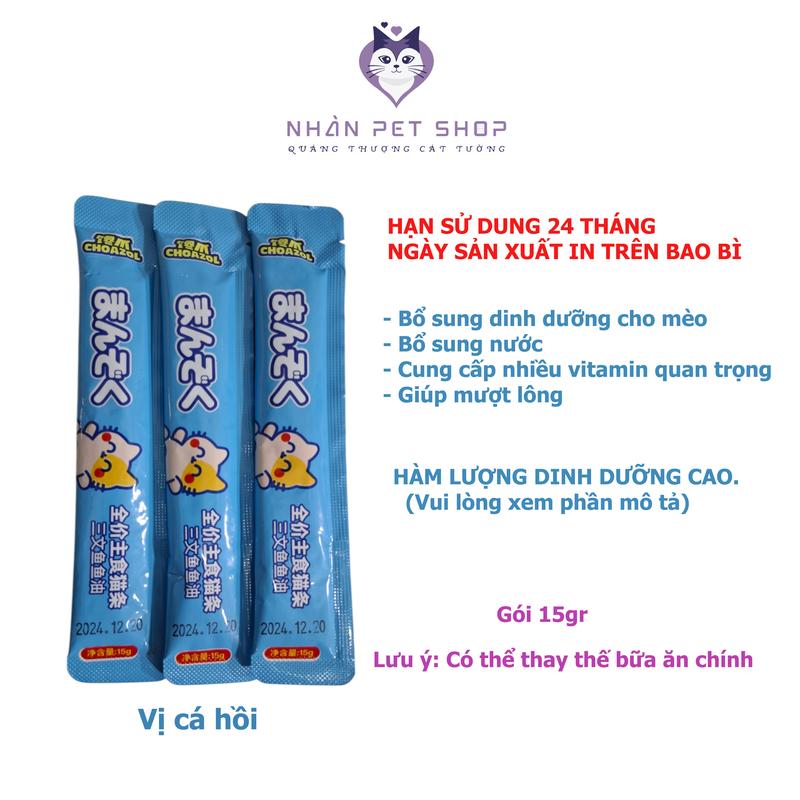 Combo 100 Thanh Súp Thưởng Cho Mèo Choazol Dành Cho Mèo Từ 2 Tháng Tuổi - Nhàn Pet Shop 2