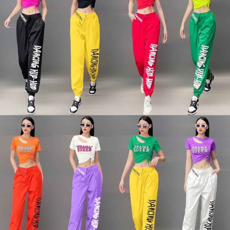 Quần jogger vạt chéo mặc đi tập dân vũ,Zumba, aerobics 2