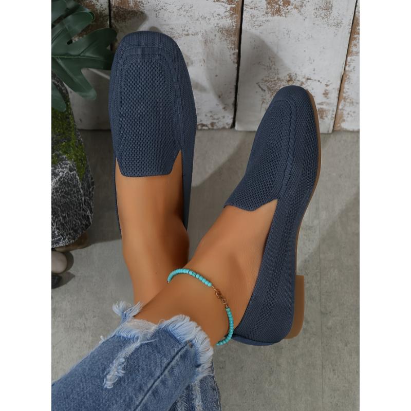 Product Introduction of Women's flat shoes with one strap, breathable square head large size wide foot shoes, casual and light walking shoes for all seasons 30