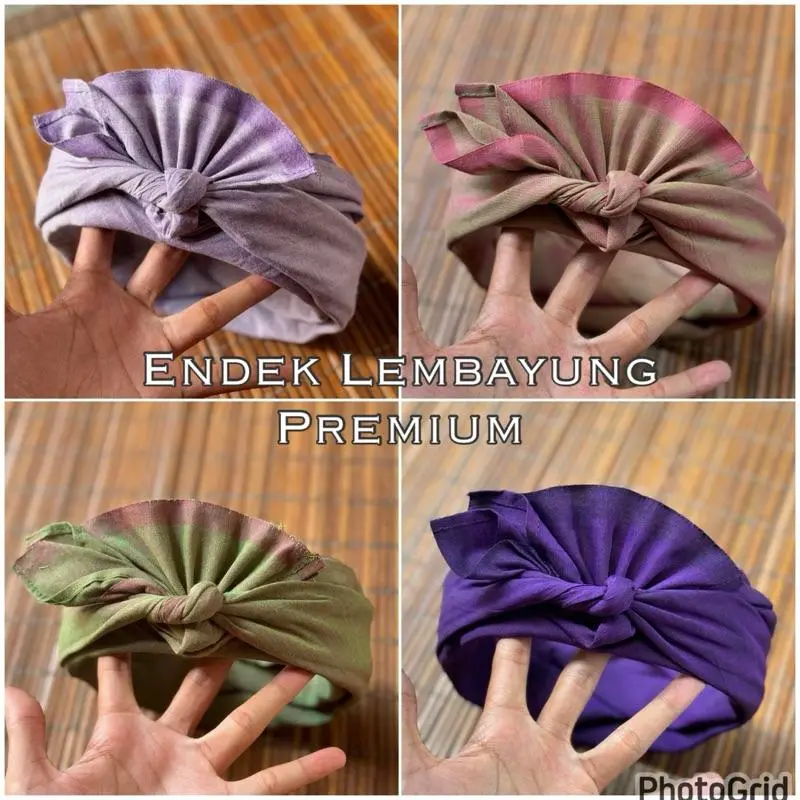 [ Giska Gallery ] Udeng Endek Lembayung Pria ( Gradasi 2 Warna ) Jadi / Setengah Jadi Rimpit / Rimpit MP ( meudengpangus ) & Man Kodi Kualitas Premium