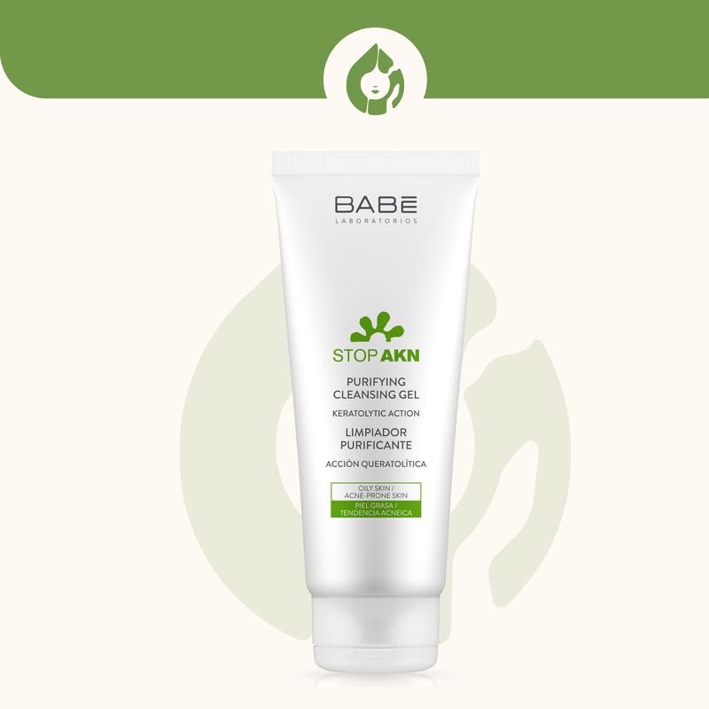 Gel rửa mặt BABE Stop AKN Purifying Cleansing Gel  200ml