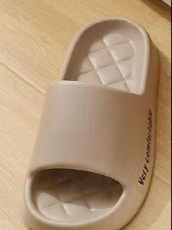 Women's Simple Style Plain Color Slides, Casual Comfortable Home Slippers, Soft Non-slip Slippers for Indoor & Outdoor Wear, Walking Shoes 5