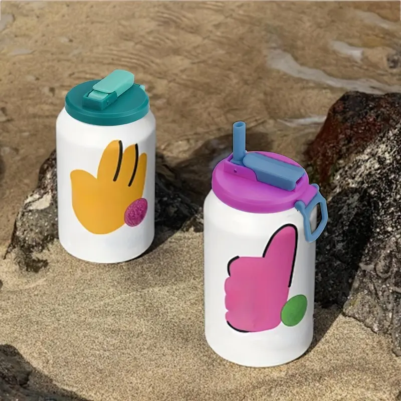 Reusable Coke Can Cup Lid, 1/4 Counts Cute Colorful Bottle Straw Lid, Pastel Mug Drinkware Accessories for Soda, Juice, Party Supplies, Tumbler 3