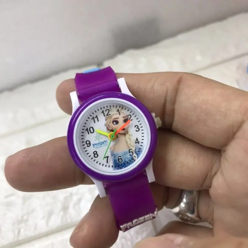COD Jam Tangan Anak  Perempuan Analog  Ring Karakter Frozen Karet 2