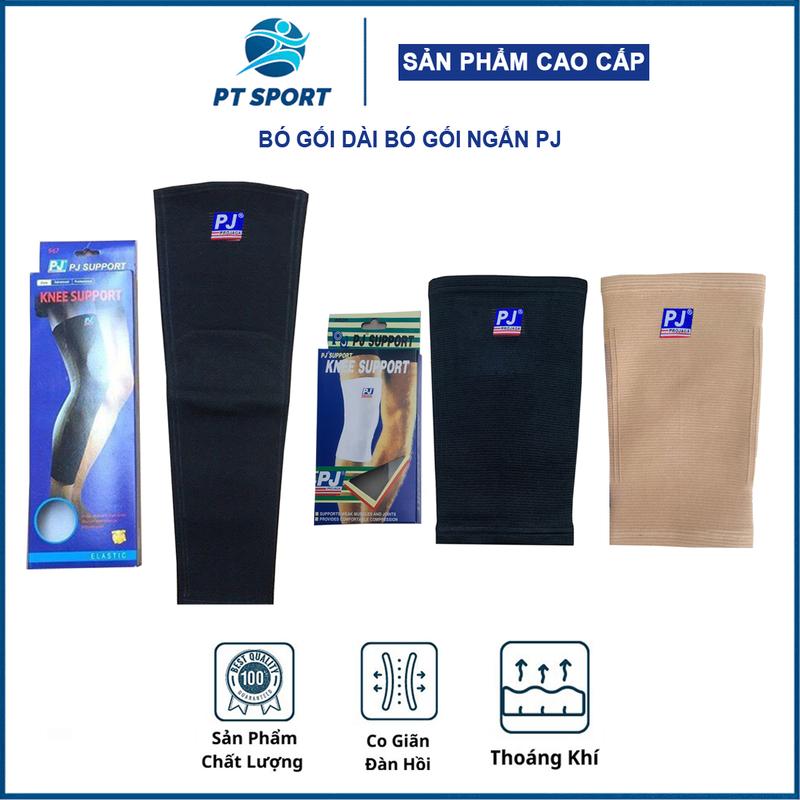 Bó Gối Thể Thao PJ | Loại Dài 967 Ngắn 601 Dày Dặn Co Giãn Tốt Phù Hợp Cho Môn Bóng Chuyền Cầu Lông Chạy Bộ Đá Bóng Tập GYM Nam Thun Phụ Kiện Sport Đồng