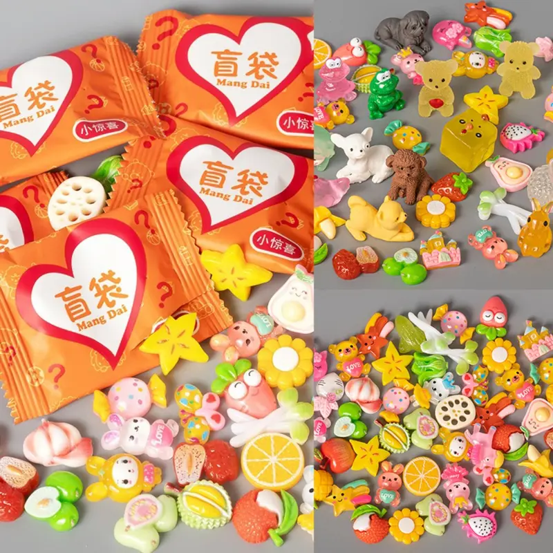 Đồ Chơi Túi Mù Mini, Thiết Kế Trái Cây Hoạt Hình Và Mô Hình Động Vật Kawaii, Đóng Gói Độc Lập Dễ Thương, Phong Cách Bất Ngờ, Hộp Mù Ngẫu Nhiên, Thích Hợp Cho Ủng Hộ Tiệc Sinh Nhật 1
