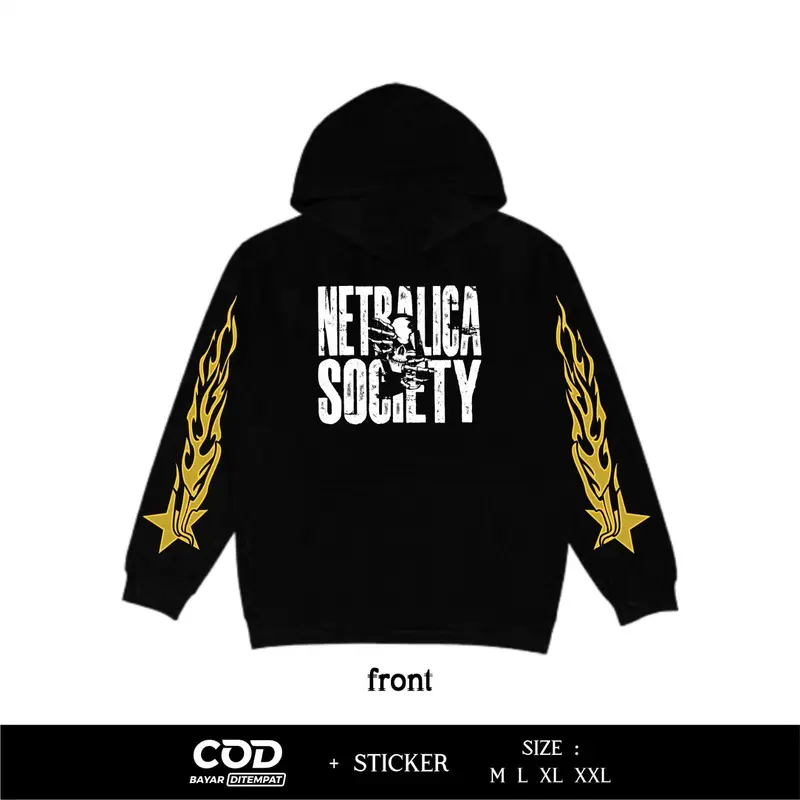Hoodie Netralica Society Sablon DTF Desain Terbaru 2