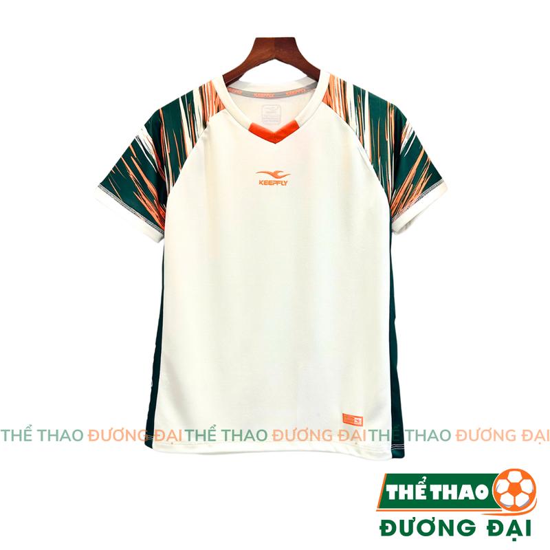 Áo Cầu Lông Pickleball Keepfly ST05 Kem Xanh Thun Mè Cao Cấp Thoáng Khí Thể Thao Đương Đại