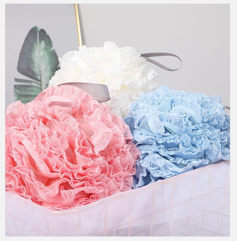 Product Introduction of Large Bath Sponge Ball High-end Non-fraying Super Soft Bath Flower Bath Ball for Men and Women Bubble Bath Artifact 23