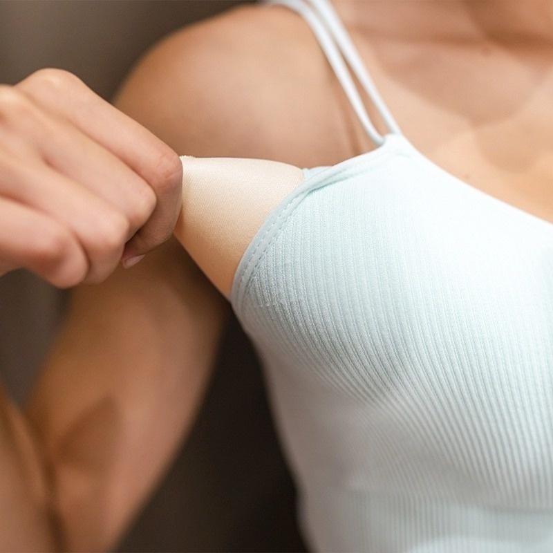 Product Introduction of New 1Pair Women's Round Chest Pad Yoga Bra Pads Soft Sponge Sports Swimsuit Bralettes Nursing Underwear Inserts 23