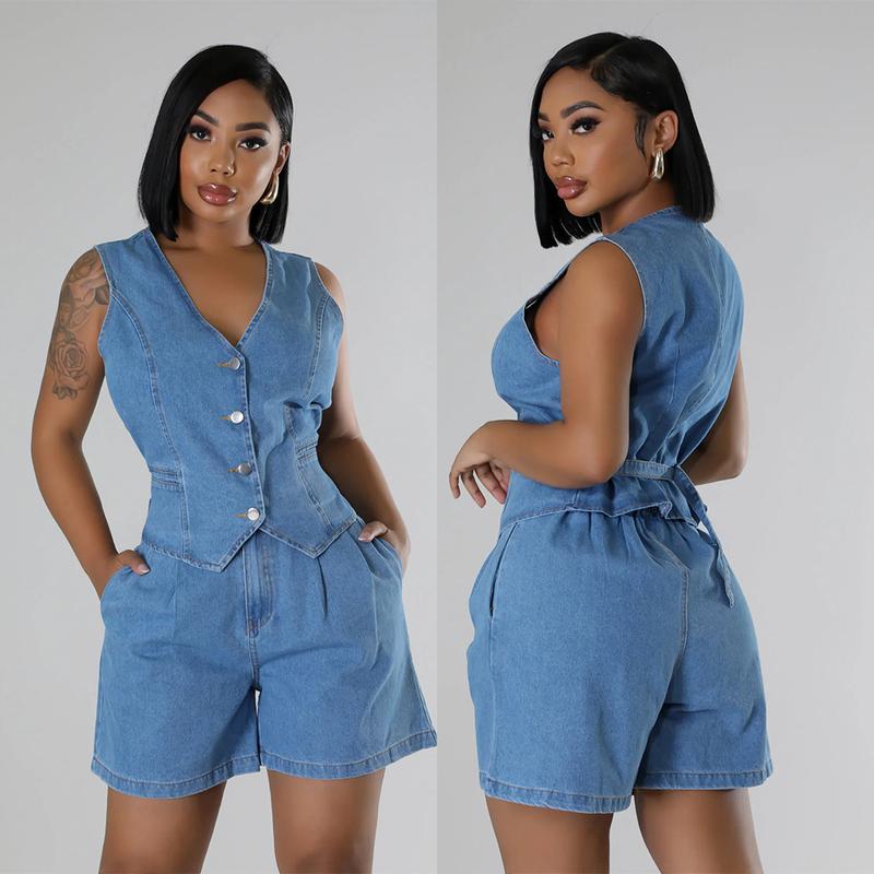 Jean Matching Set Denim 2 Piece Sets for Women Denim Outfit Matching Sets Jean - TikTok Shop