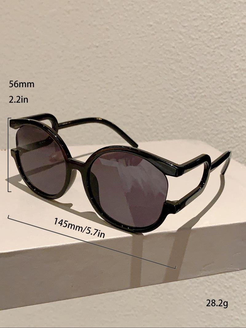 Product Introduction of Retro Outdoor Round Frame Fashion Sunglasses, Travel Glasses Trends 2024 for Women, 2024 New Style Sun Protection Sunglasses for Trip & Driving Use 5