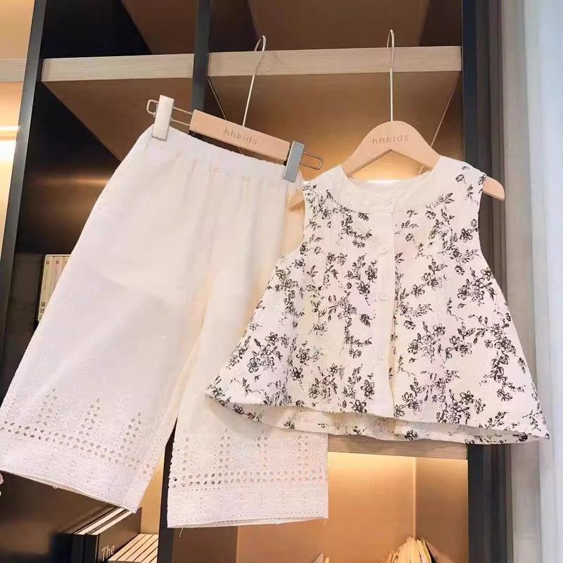 Product Introduction of Áo Sơ Mi Bé Gái, Áo Cánh Và Quần Chống Muỗi, Không Tay, Bộ Đồ Hai Mảnh Phong Cách Phương Tây, Thích Hợp Cho Mùa Hè, Áo Sơ Mi Búp Bê Cho Trẻ Em, Hàng Mới Về 14