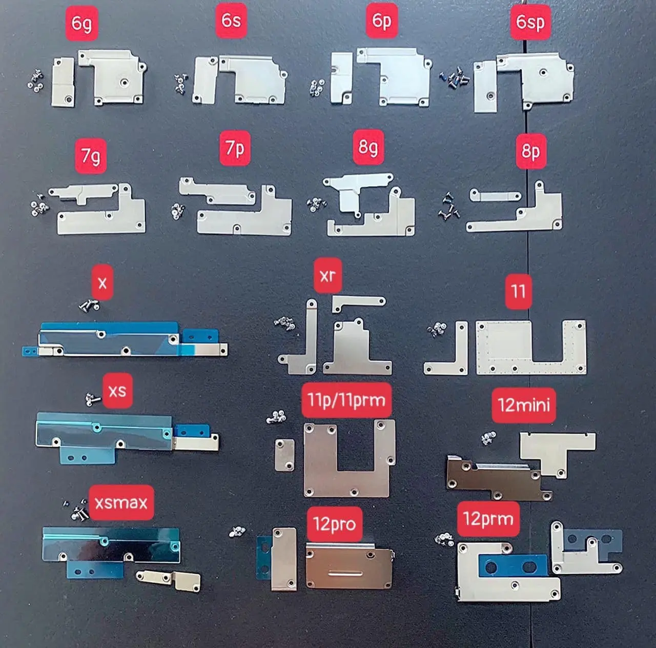 Nẹp pin + màn kèm ốc các mã ip