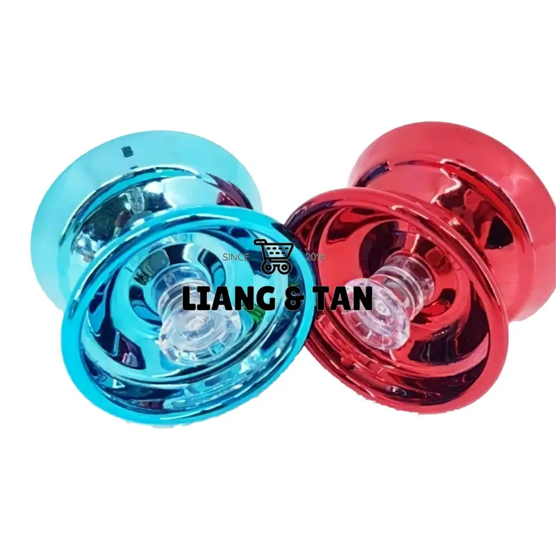 MAINAN YOYO CHROME METALIK DENGAN 3 BEARING SOUND LAKER/YOYO BESI METALIK LAKER SUARA 1