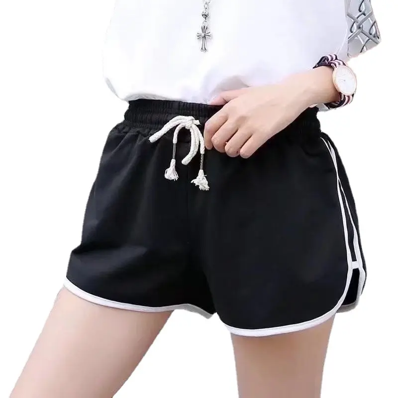 Sports Shorts Women's Summer Running Quick-Drying Loose Outer Wear High Waist Wide Leg Fitness Pajama Pants Cool plus Size Casual Pants Women Womenswear Bottom