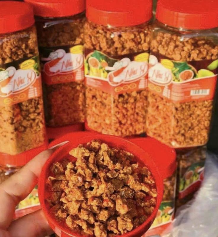 Muối tôm Như Ý thượng hạng hạt to hũ 200g – hàng chính hãng ít cay muối sấy