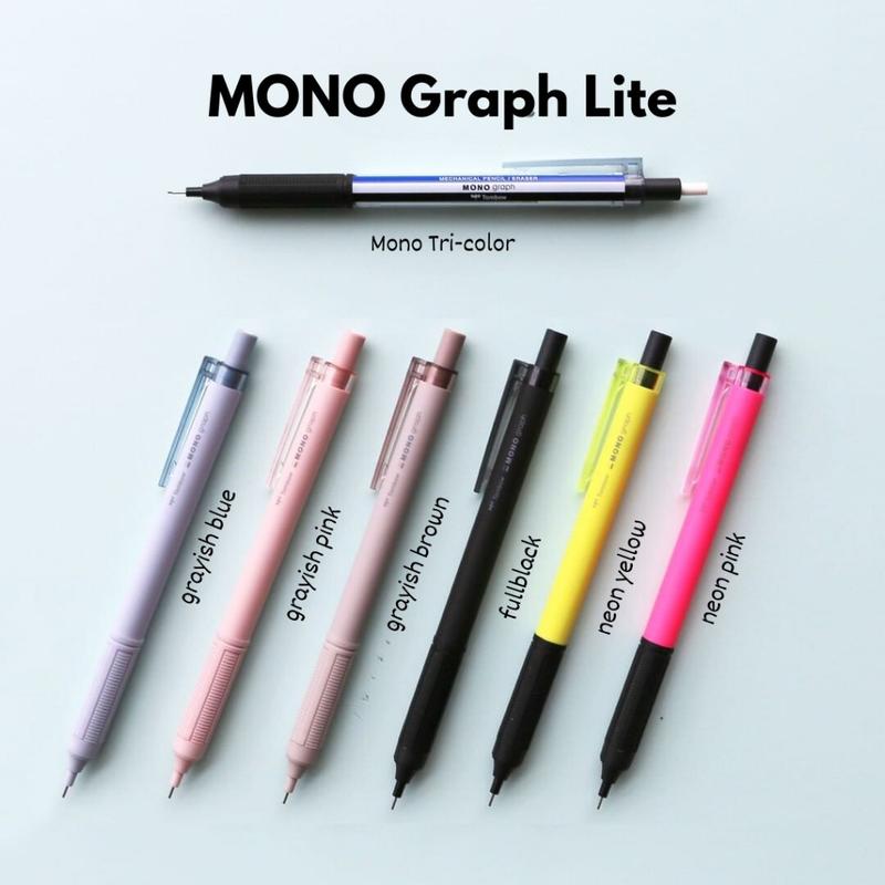   TẶNG CHÌ 0.5MM  BÚT CHÌ BẤM 0.3MM   0.5MM TOMBOW MONO GRAPH LITE THIẾT KẾ TỐI GIẢN. MẪU MỚI 2024 