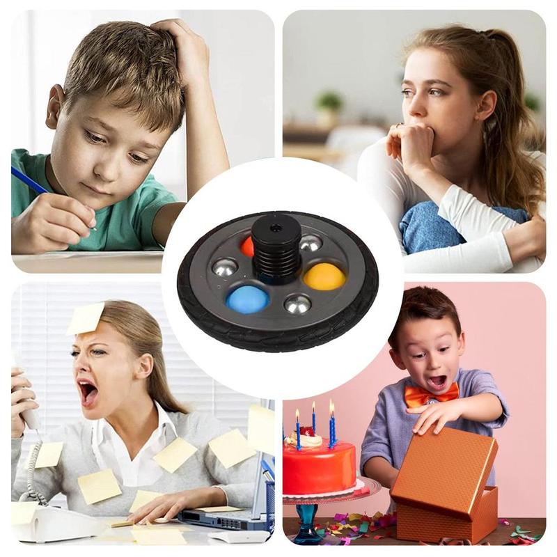 Product Introduction of Decompression Bubble Cbouncing Tire Gyro Educational Toy 4
