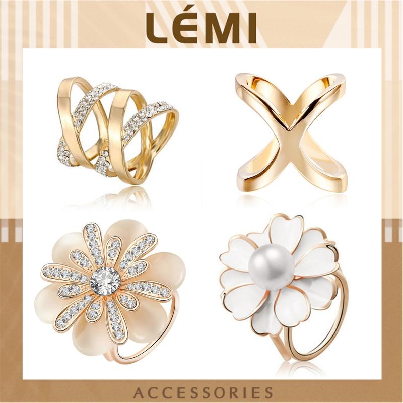 Khuy cài khăn lụa Tag cài khăn nhanh nhiều mẫu Nút thắt khăn thời trang chất liệu kim loại Lémi Accessories Women  Voan 