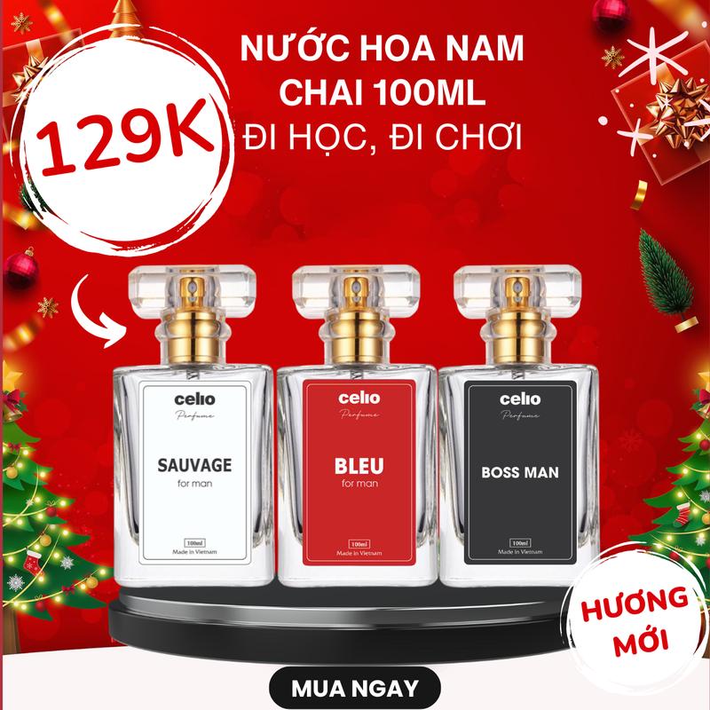 [ Độc Quyền Livetream ] Nước Hoa Nam CELIO Quyến Rũ và Thanh Lịch Nam Tính 10ml Phù Hợp Đi Học Đi Chơi