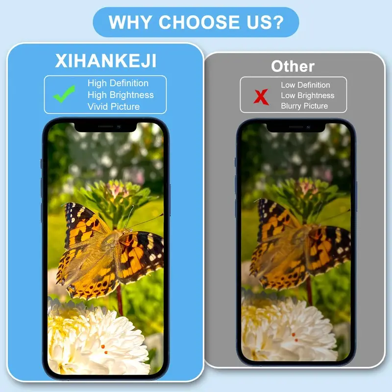 LCD OLED, AAA, dành cho iPhone X, XR, XS Max, iPhone 11, 12, 13, Pro Max, 13 Mini, 14 Plus và 15, Lắp ráp số hóa màn hình hiển thị 1