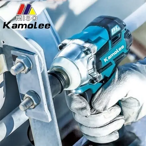 Kunci Pas Dampak Listrik Kamolee DTW285 520N.m 1/2 Inci & 1/4 Inci 1