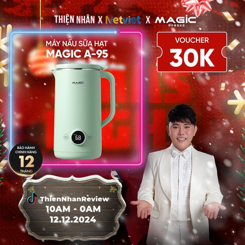    MAGIC x THIỆN NHÂN   Máy làm sữa hạt  Magic A-95 chế độ hẹn giờ thông minh công suất 800W 
