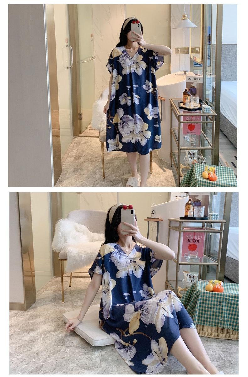 Product Introduction of Váy Ngủ Cotton Và Lụa, Dành Cho Nữ, K42, Hàng Mới Về Mùa Hè, Ngắn Tay, Đồ Ngủ In Hình Hoạt Hình, Phong Cách Hàn Quốc, Cỡ Lớn, Dáng Rộng Vừa Vặn, Đồ Mặc Ở Nhà Bằng Lụa Cotton, Hợp Xu hướng 16