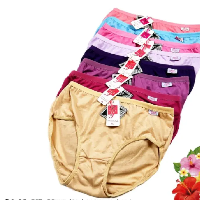 3, 6, 12pcs - ESSE celana dalam wanita jumbo size M L XL XXL XXXL/4L