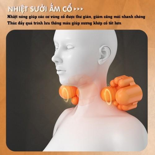 Ghế đệm massage trên ô tô và tại nhà Nikio NK-150 - Xoa bóp cổ vai gáy và rung toàn thân 2