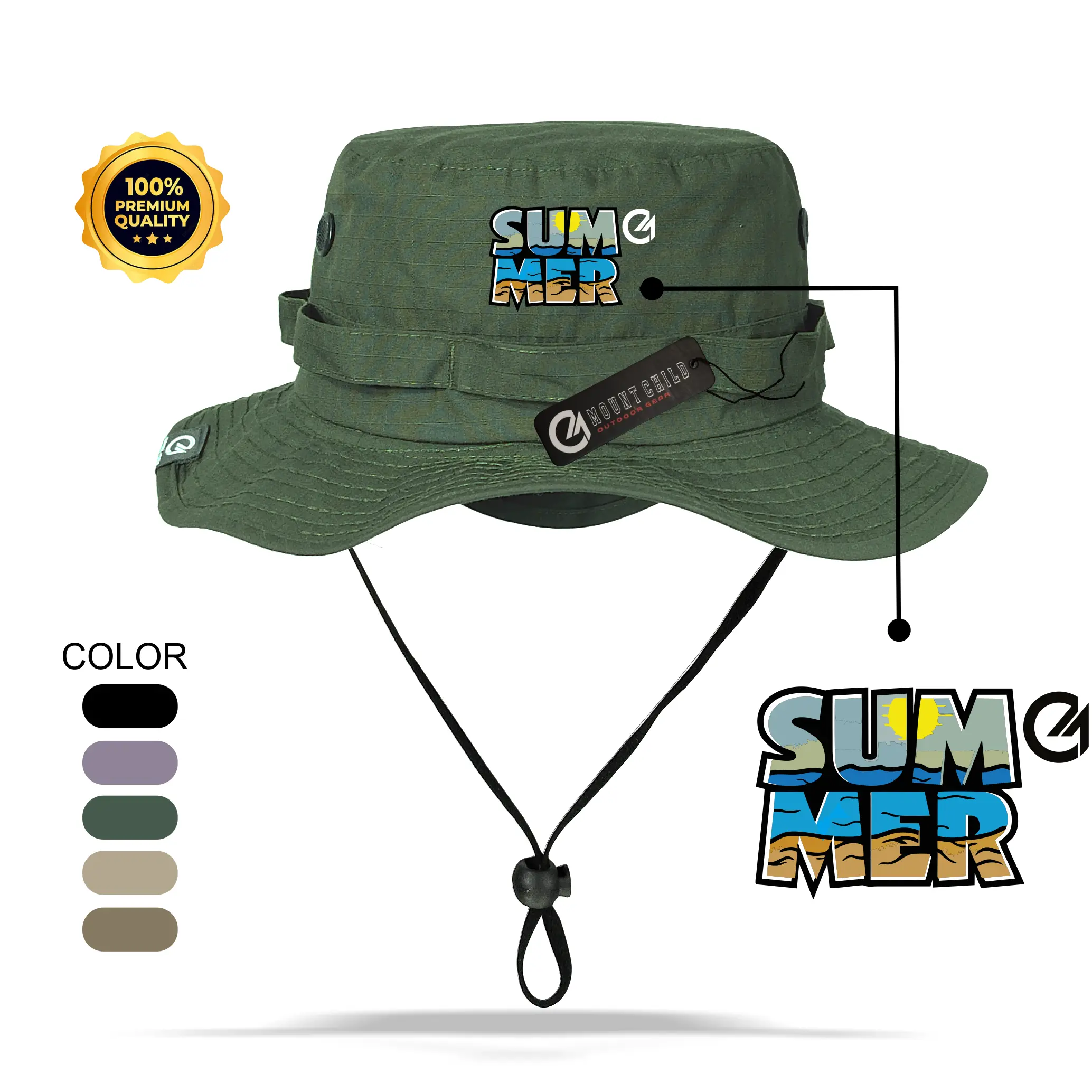 Mountchild Topi RImba Summer Pria Wanita Dewasa Outdoor Travelling Hiking RB006 Nyaman Cepat Kering Menahan Sinar Matahari Langsung Nyaman Berpori Cepat Kering