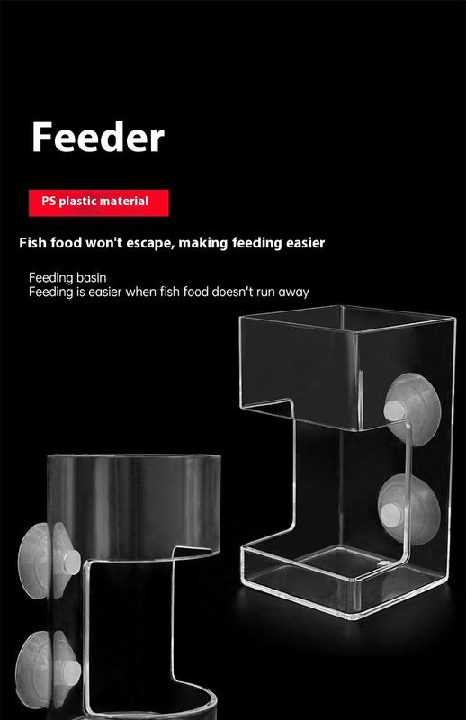 Product Introduction of Fish tank feeder/acrylic small fixed-point feeding tube/sinking anti drift feeder/feeding ring/fish food anti drift feeder 14