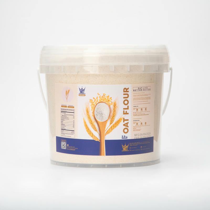 Thùng Bột Yến mạch tươi Organic VUA YẾN MẠCH nguyên chất nhập khẩu Úc nấu cháo ăn dặm, làm bánh có túi ngũ cốc ăn sáng ngũ cốc & yến mạch làm mát lon ngũ cốc & yến mạch Food