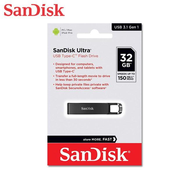 Gambar Flashdisk 32GB Sandisk Ultra USB Type-C Flash Drive CZ460 dari boss muda88 Kota Makassar Tokopedia