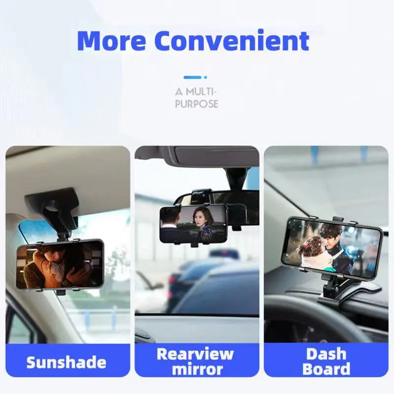 [Mẫu Mới Cao Cấp] Giá kẹp điện thoại ô tô- Taplo - Kẹp che nắng - Gương trong xe - Xoay 360 độ Phụ Tùng silicon bảo hành của nhà cung cấp kepdienthoai xehoi giadodienthoai oto360 gi áđỡđ oto giat reo do kepdienthoaia 29 3