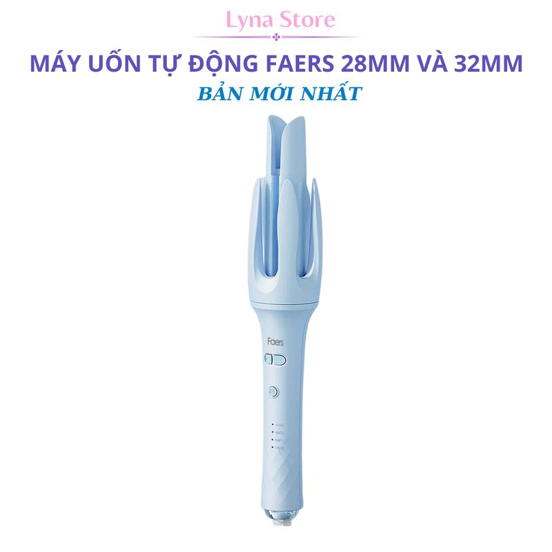 Máy Uốn Tóc Tự Động FAERS PLUS Trục Dài Phủ Gốm Sứ Cao Cấp Uốn Xoăn Tóc Gợn Sóng