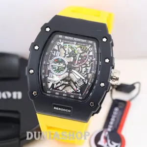 Jam Tangan Pria Berocco BR001 Water Proff Rubber Watches