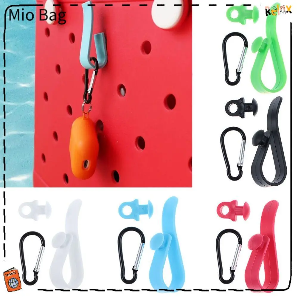 Creative Plastics Bags Hooks Accessories Button Connector Bogg Bag Hook Multi-Purpose Key Holder Handbags Clips Bogg Bag