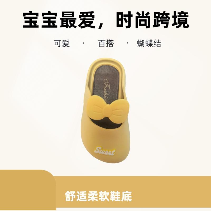 Product Introduction of Children's Slippers for Girls Indoor Home Non-Slip Soft Sole Princess Bowknot Toddler Baby Closed-Toe Slippers (2 Years to 8 Years) 5