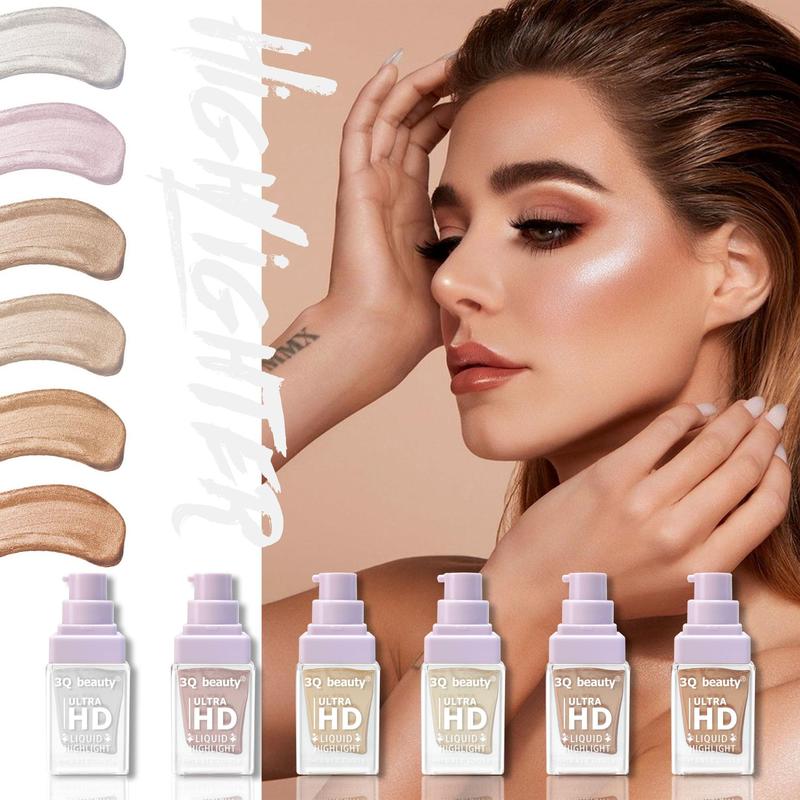 Product Introduction of Long Lasting Glitter Highlighter Liquid, 1 Box Shimmering Highlighter Liquid, Portable High-gloss Makeup Liquid, Cosmetic Product for Women & Girls 2