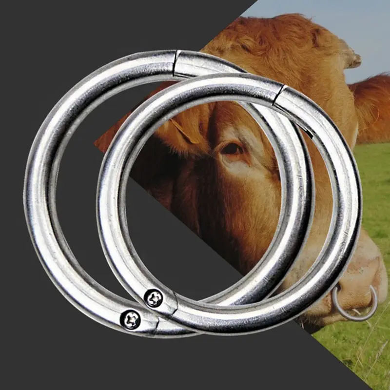 Cincin Ring Stainless Untuk Hidung Sapi Lembu Kerbau Cow Bull Ox Cattle Nose Ring Stainless 4