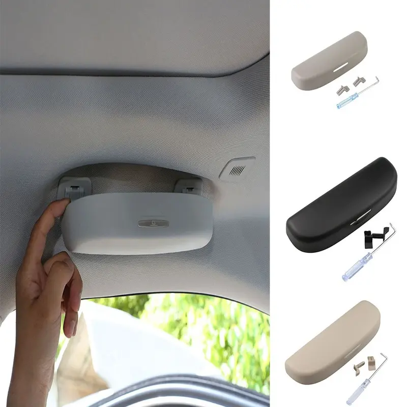 Hộp Đựng Kính Râm Ô Tô, Cầm Tay, Chất Liệu ABS, Đa Chức Năng, Thích Hợp Cho Mọi Loại Ô Tô, Có Thể Tái Sử Dụng, 3 Màu Có Sẵn, Hộp Đựng Kính Râm Ô Tô, Hộp Đựng Kính Râm, Cho VW 1
