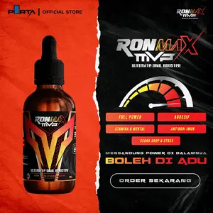 RONMAX MVP 100ML - Vitamin Harian Ayam Meningkatkan Stamina & Mental Keberanian Ayam Jantan Premium Formula
