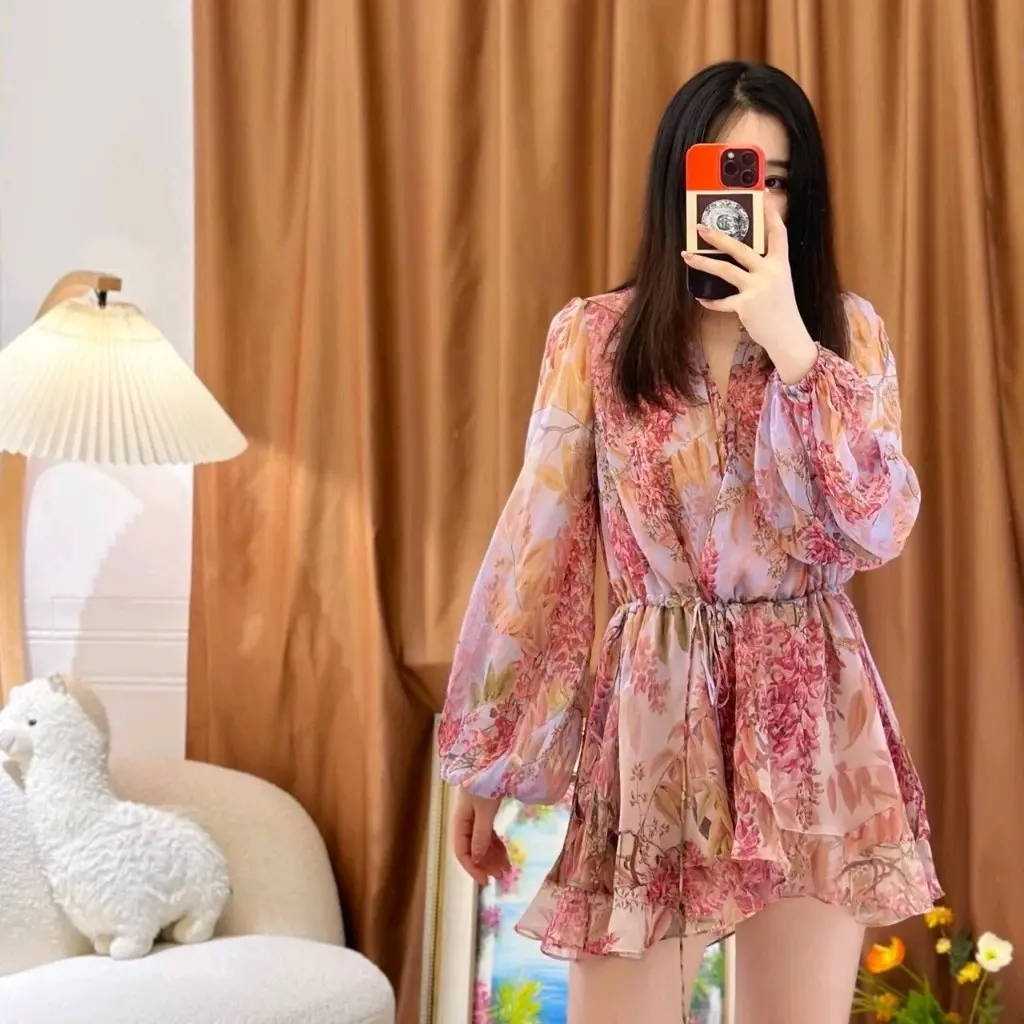 Mini dress/ short set wanita Bunga