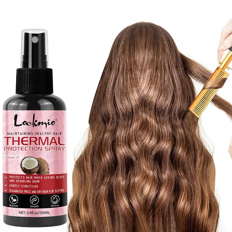 Thermal Protection Spray for Hair Heat Protector Serum Protect Hair from UV Damaged Moisturizing Hair-Care Conditioner for Women Coconut Haircare vigorous  hair tonic rosemary  hair rosemary  oil anti  greying vitamin  d3