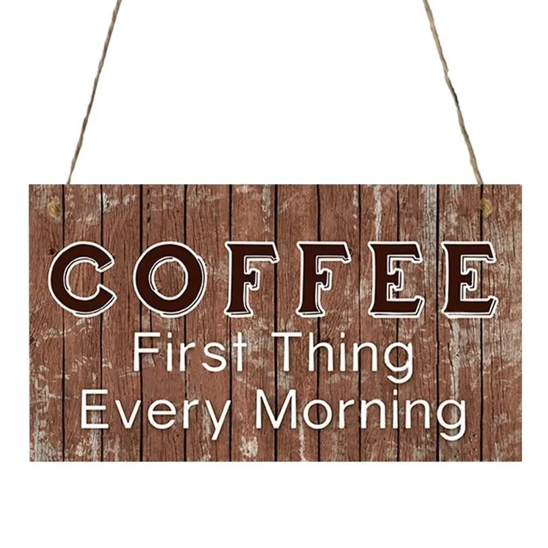 Bảng Hiệu Nhắc Nhở, Bảng Hiệu Cửa, Bảng Hiệu In Chữ Bền, Bảng Hiệu Cà Phê, Làm Bằng Gỗ, Thích Hợp Cho Khách Sạn, Bảng Thông Báo, Để Sử Dụng Trong Văn Phòng 6